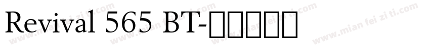 Revival 565 BT字体转换